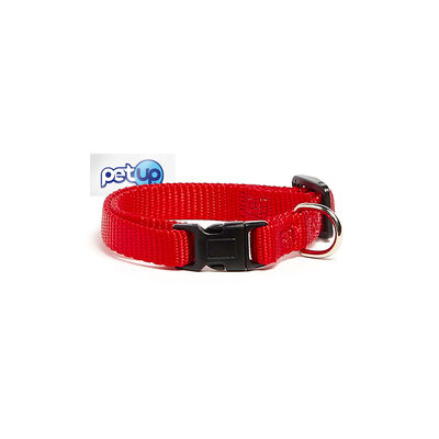 Petup Collare nylon a sgancio 12 mm rosso