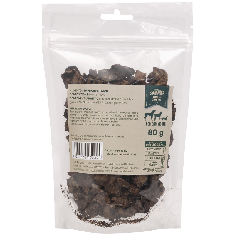 Crancito's Dog Adult Cubetti di manzo 80gr