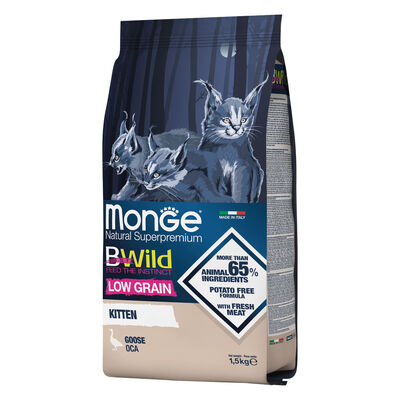 Monge BWild Low Grain Kitten Oca 1,5 kg