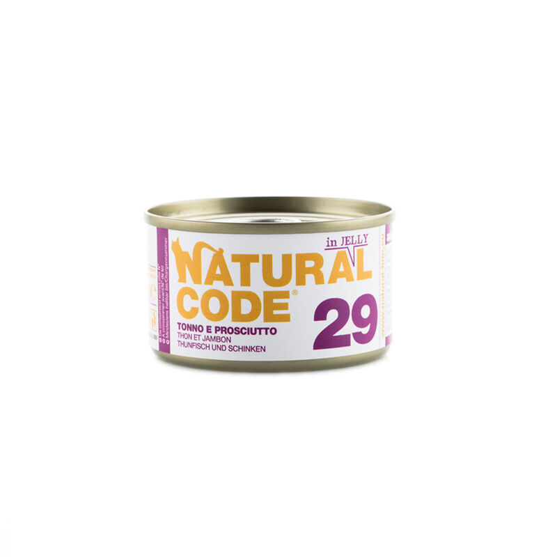 Natural Code Cat Tonno e Prosciutto in Jelly lattina 85g n.29