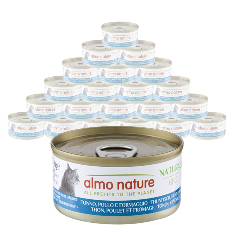 Almo Nature HFC Natural Cat Tonno, Pollo e Formaggio 70 gr