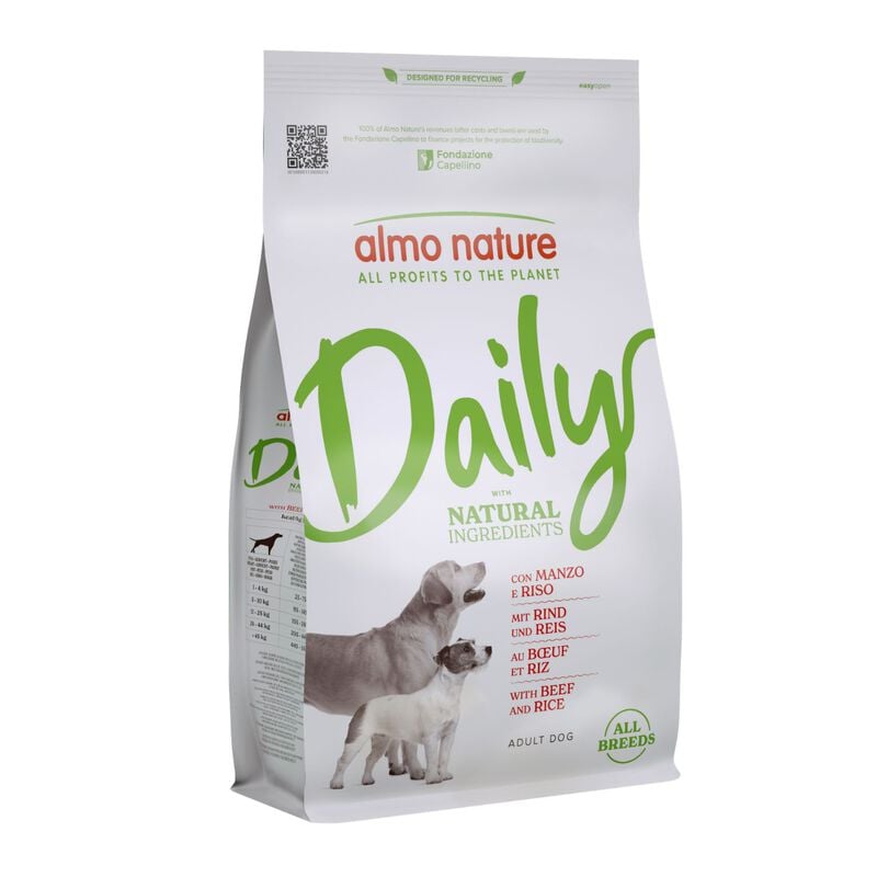 Almo nature Daily Dog Adult All breeds Manzo e Riso 1,2 kg