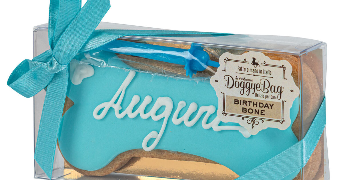 DoggyeBag Birthday Bone Blue 85g