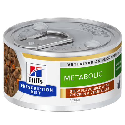 Hill's Prescription Diet Cat Metabolic Spezzatino alle Verdure e Pollo 82 gr.