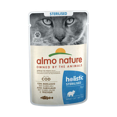 Almo Nature Holistic Functional Cat Sterilised - con Merluzzo 70 gr