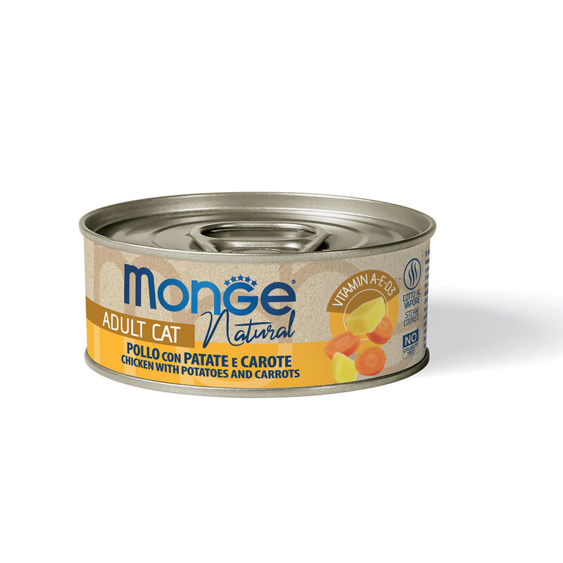 Monge Natural Cat Adult Pollo con Patate e Carote 80 gr