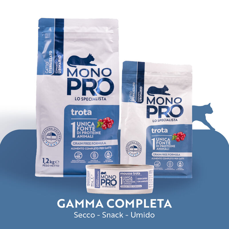 Monopro Cat Sterilised Trota 350gr
