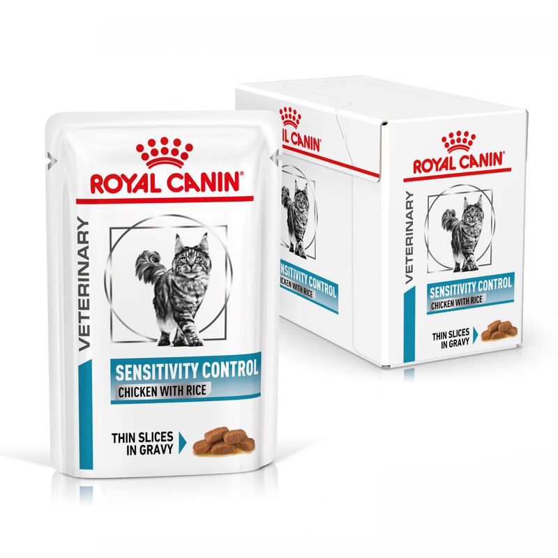 Royal Canin Veterinary Diet Cat Sensitivity Control Pollo con Riso 12x85 gr