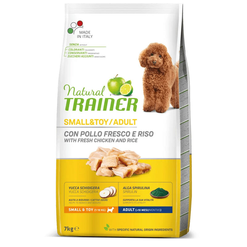 Trainer Natural Dog  Small & Toy Pollo e Riso 7 kg
