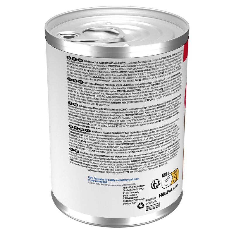 Hill's Science Plan Dog Adult Lattina con Tacchino 370 gr