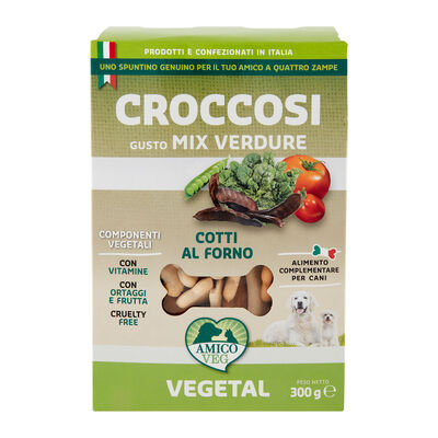Amico Veg Dog Biscotti Croccosi Snack Mix Verdure 300g 