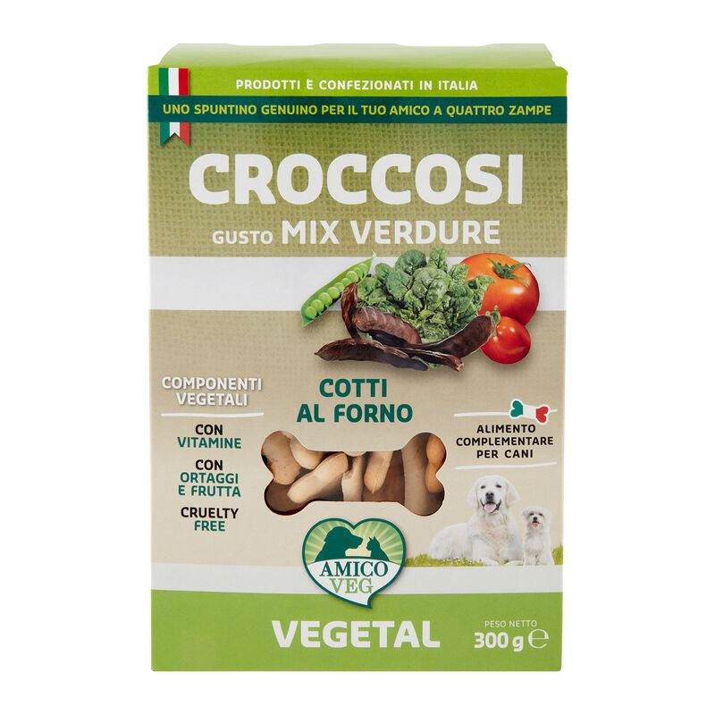 Amico Veg Dog Biscotti Croccosi Snack Mix Verdure 300g 