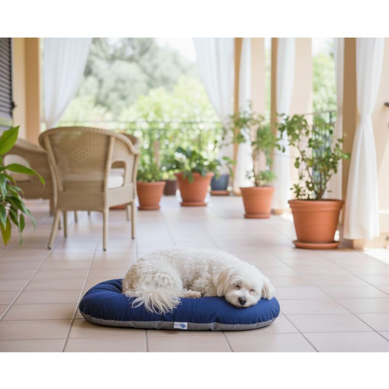 Petup Cuscino Tecnico Ovale Blu 100x70 cm