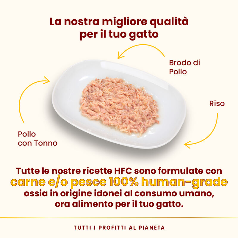 Almo Nature Cat HFC Sterilised Pollo con Tonno 50g