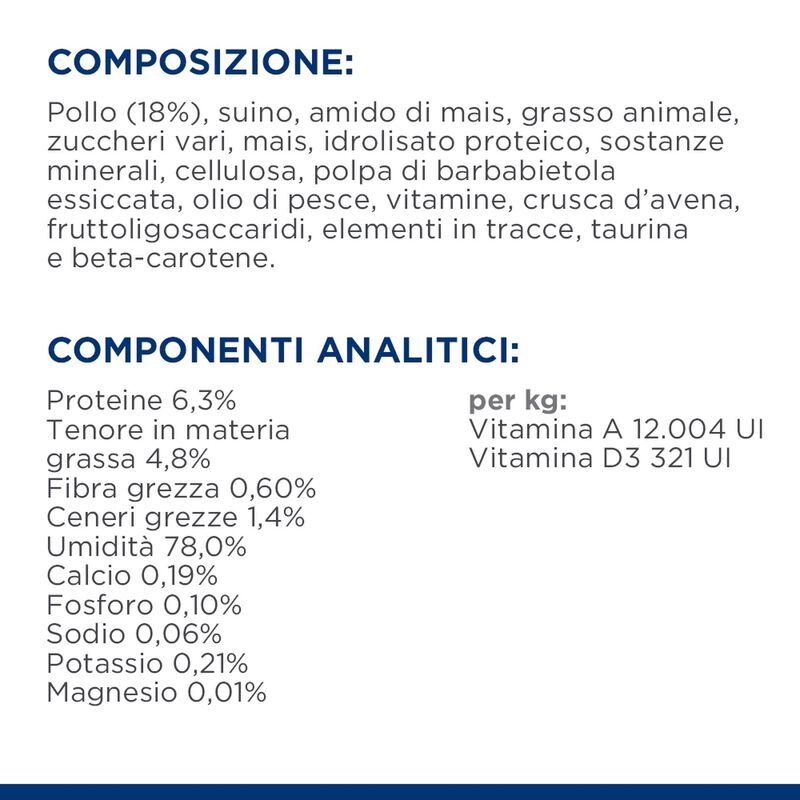 Hill's Prescription Diet k/d Alimento Umido per gatti adulti con Pollo 85 gr