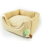 L'Isola dei Tesori Cuccia Cubo Righe Beige 40x40x40 cm