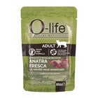 O-life Cat Adult Straccetti in salsa con Anatra fresca con mirtilli rossi americani 85 gr image number 0