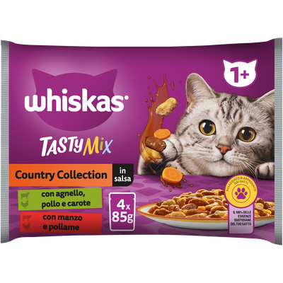 Whiskas Tasty Mix Country Collection in salsa 4x85gr