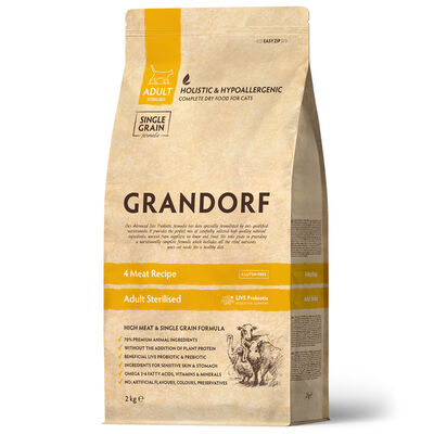 Grandorf Cat Sterilized 4 Carni 2Kg