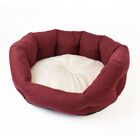 Petup Cuccia Soft con cuscino estraibile Bordeaux e Panna 50 cm