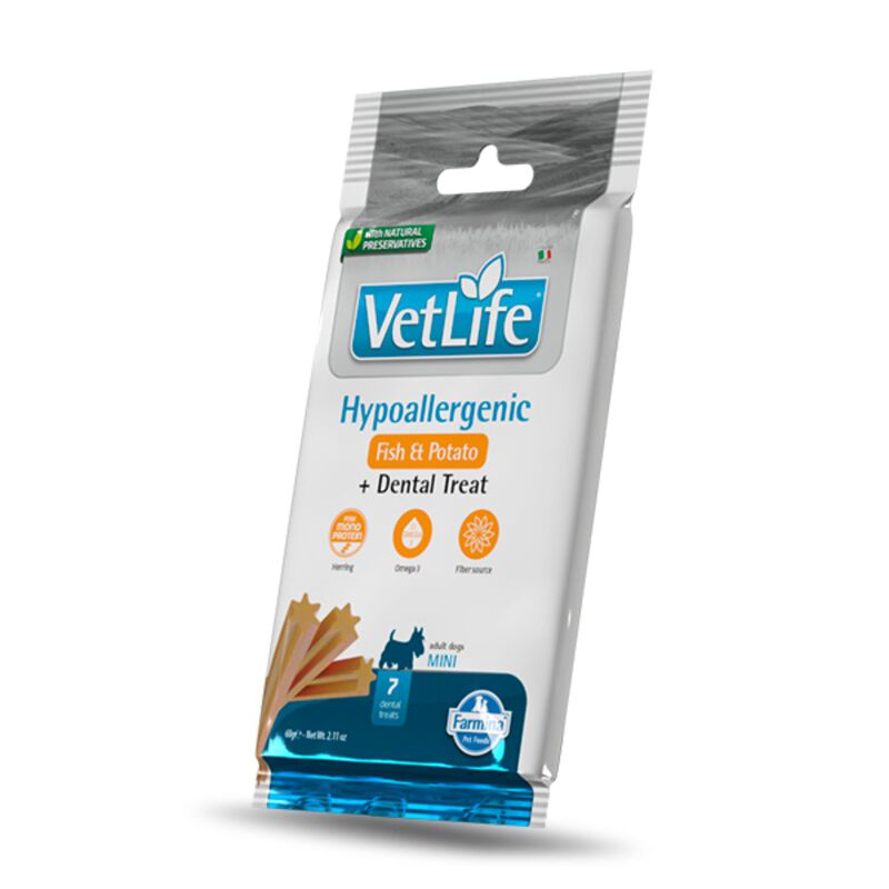 Farmina Vet Life Dental Treat Hypoallergenic Fish&Potato Mini 60 gr