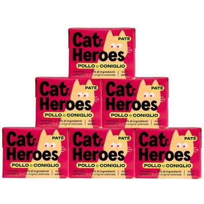 Cat Heroes Pat&eacute; Pollo e coniglio 95gr