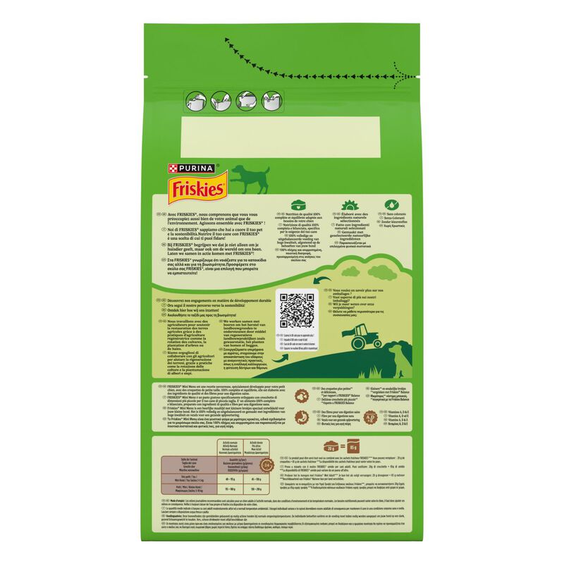 Friskies Dog Adult Mini Menu con Pollo e Verdure 1,5 kg