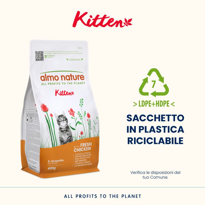Almo Nature Kitten con Pollo 400 gr