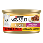 Gourmet Gold Cat Adult Doppio Piacere con Manzo e Pollo 85 gr
