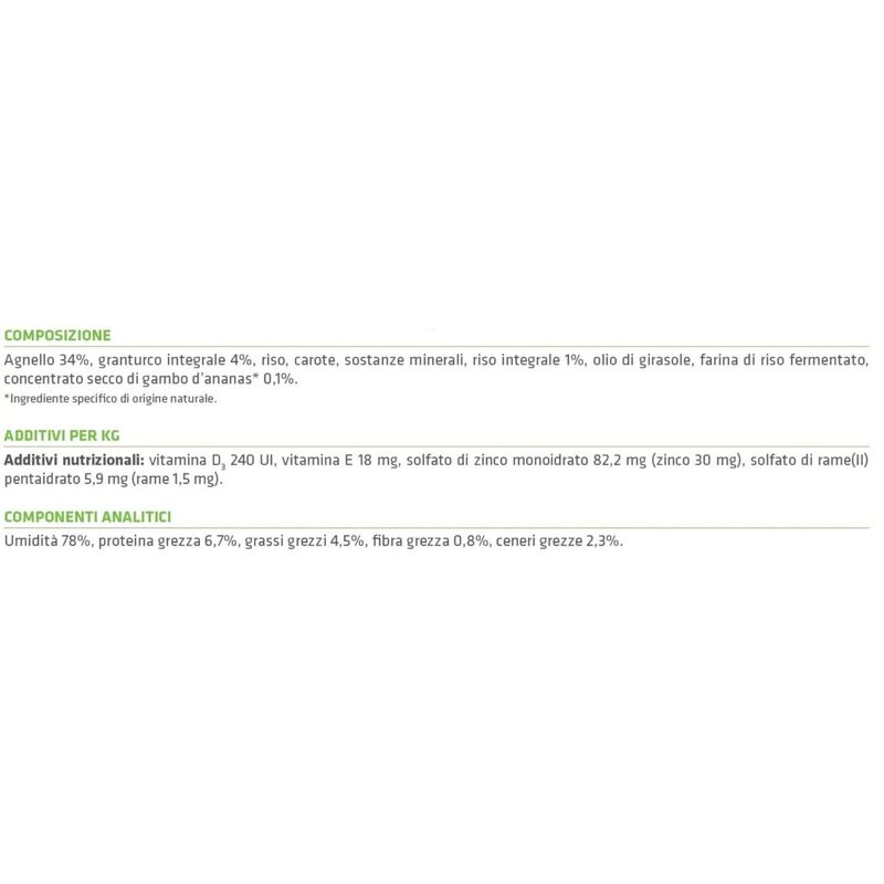 Natural Trainer Sensitive Dog Adult Medium&Maxi No Gluten con Agnello 400 gr
