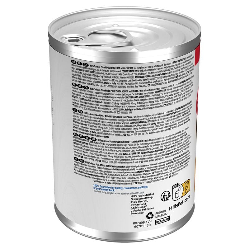 Hill's Science Plan Dog Adult Lattina con Pollo 370 gr