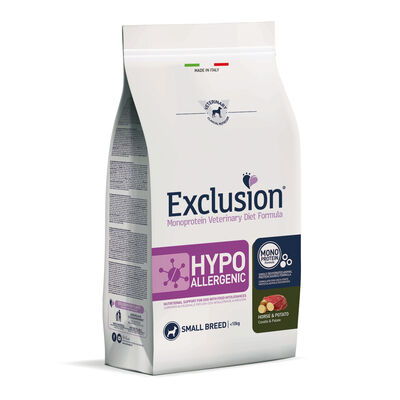 Exclusion Monoprotein Veterinary Diet Dog Small Hypoallergenic Horse Potato 2 Kg