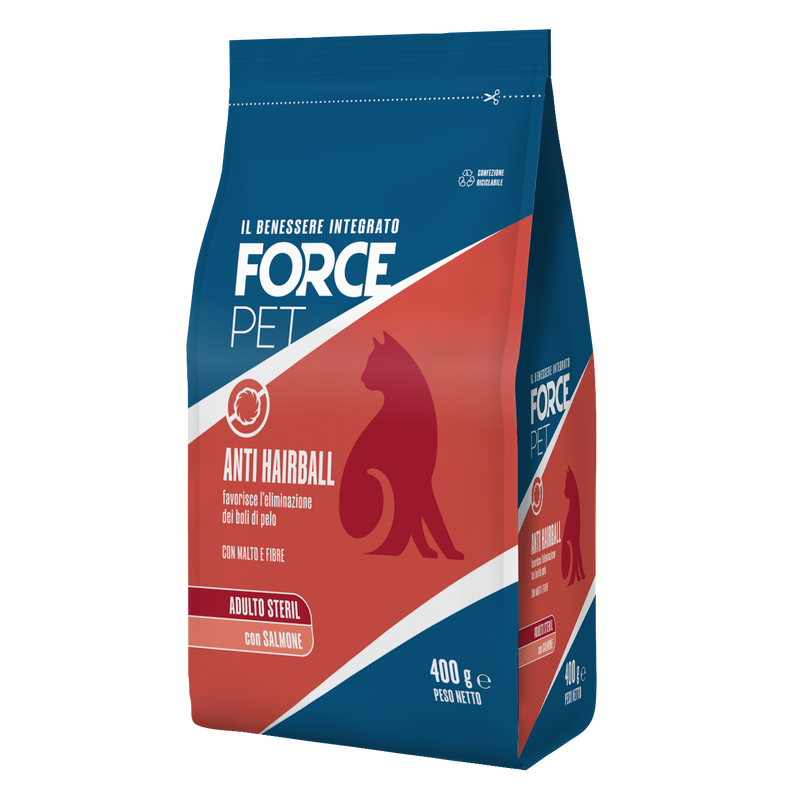 Forcepet Cat Adult Steril Antihairball con salmone 400gr