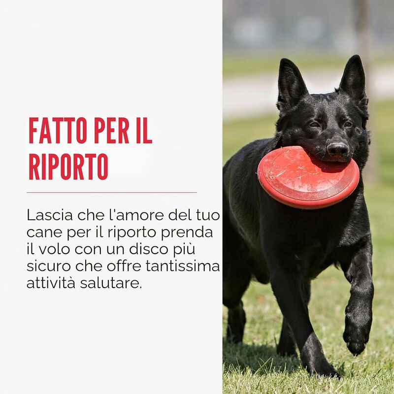 Kong Flyer per cani L Rosso