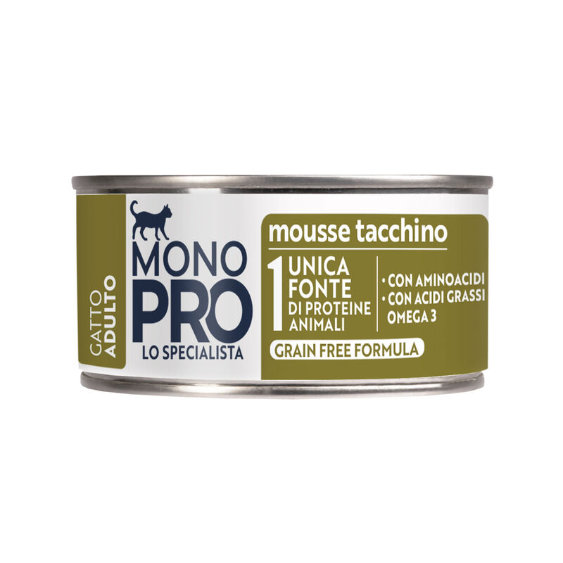 Monopro Cat Mousse Tacchino 85gr