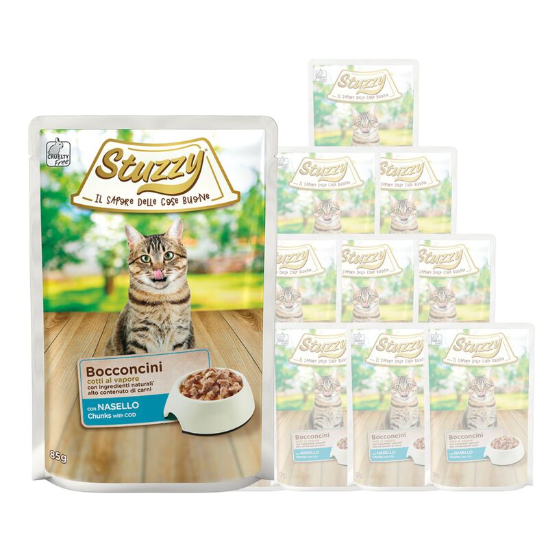 Stuzzy Cat Bocconcini con Nasello 85 gr