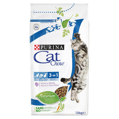 Cat Chow 3 IN 1 ricco in Tacchino 1,5 kg
