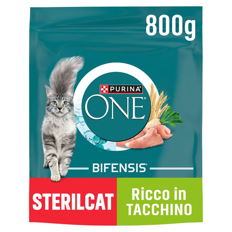 Purina One Cat Adult Sterilised Tacchino e Frumento 800 gr