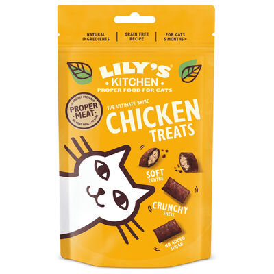 Lily's Kitchen Cat Adult Chicken Pillow Treats, Pollo 60 gr