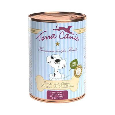 Terra Canis Dog Puppy Manzo con mela, carota e rosa canina 400 gr