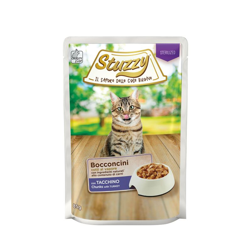 Stuzzy Cat Sterilized Bocconcini con Tacchino 85 gr