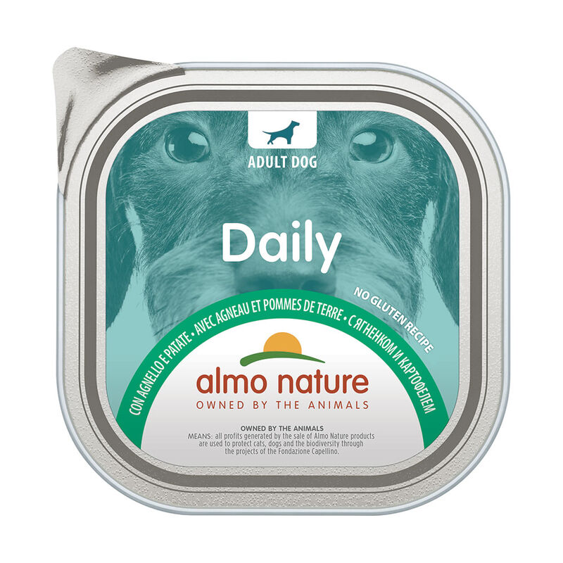 Almo Nature Daily Dog Agnello 300g - Alimento senza glutine per cani