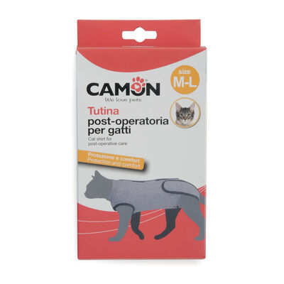 Camon Tutina post-operatoria per gatti M/L Grigia