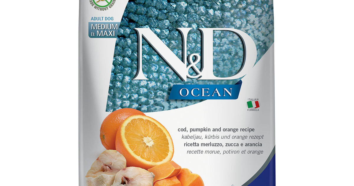 N&D Grain Free Dog Adult Mini Fish & Orange 2,5kg - GigaLékárna.cz