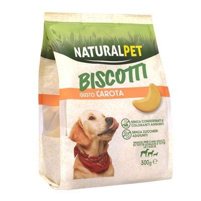 Naturalpet Dog Biscotti gusto Carota 300gr - Scad. Novembre 25