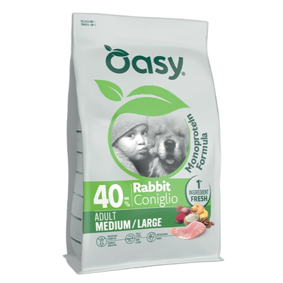 Oasy Monoprotein Formula Dog Adult Medium&large Coniglio 10kg