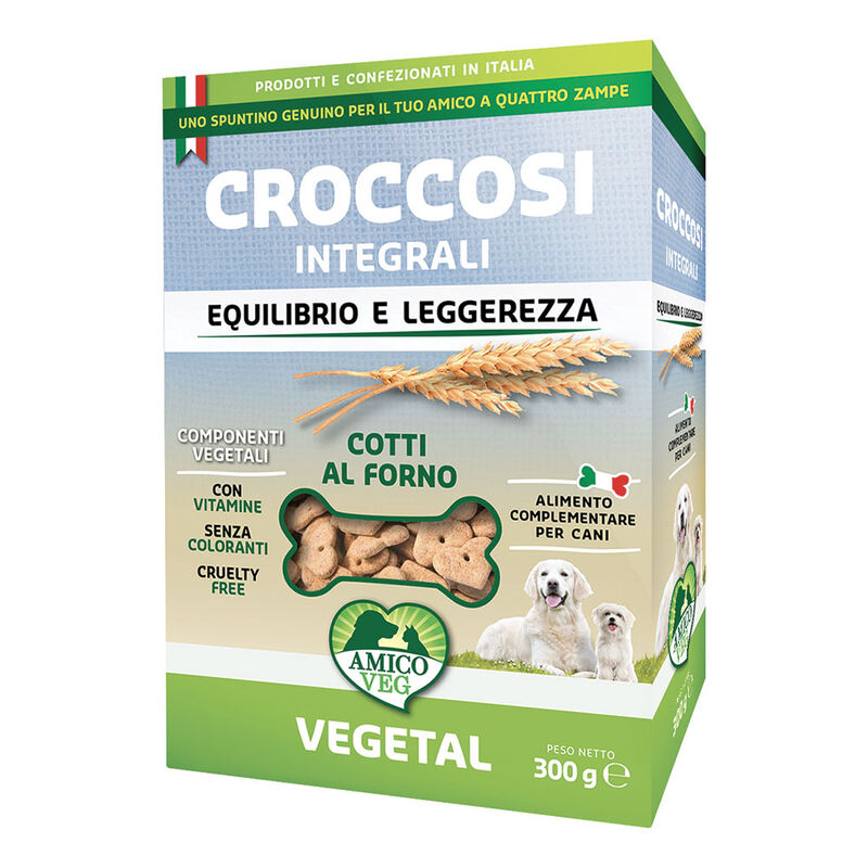Amico Veg dog Biscotti Croccosi Integrali 300 gr.