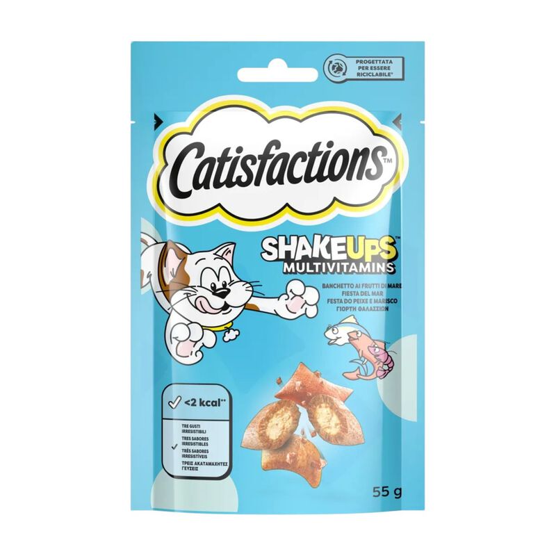 Catisfactions Snack per Gatti Shake ups Frutti di Mare 55 gr