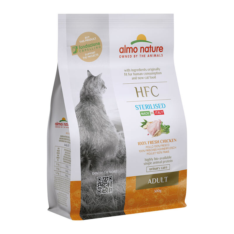 Almo Nature HFC Cat Pollo 300g - Alimento umido per gatti sterilizzati