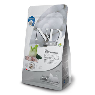 Farmina N&D White Dog Adult Mini Spigola Spirulina e Finocchio 5kg